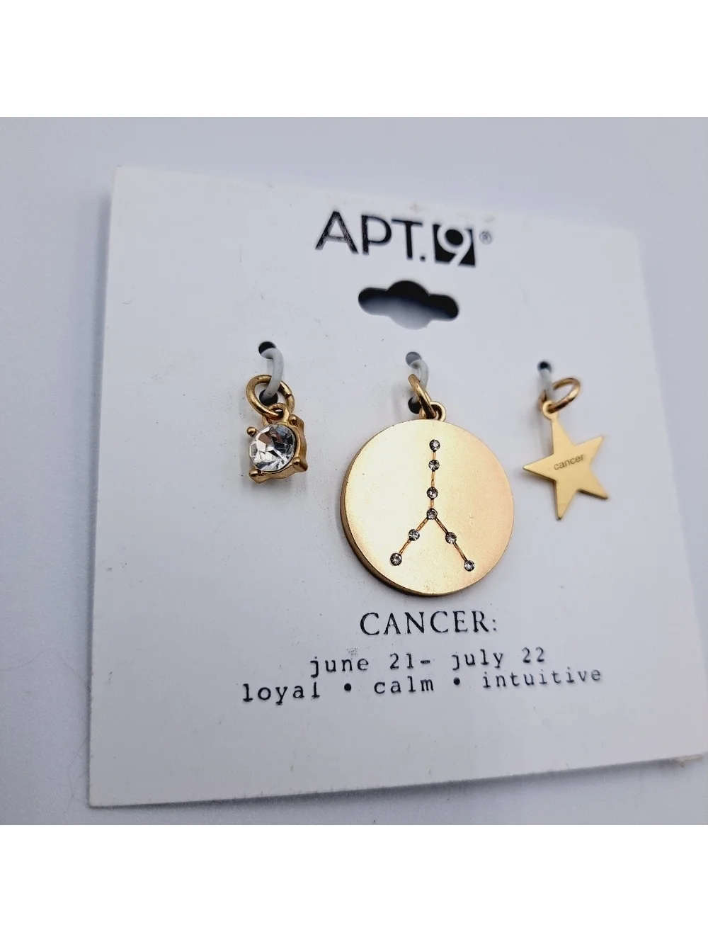 Cancer Zodiac Pendant Charm Set